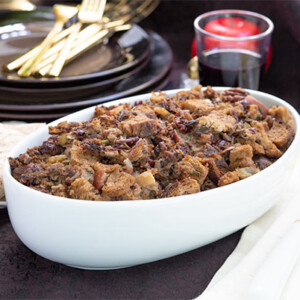 Gluten-Free Slow Cooker Dressing with Apples