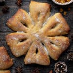 Orange & Anise Snowflake Bread (Vegan Gibassier)